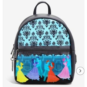 👻 NWOT Loungefly Disney The Haunted Mansion Dancing Ghosts Mini Backpack